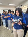 Estudante da EM Rita Maria da Silva durante o IFMG-Aberto
