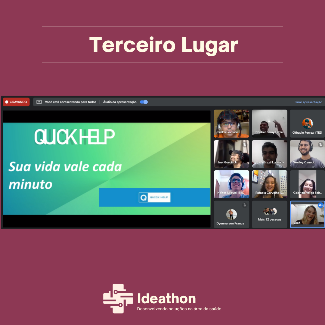 Ideathon - equipe 3º lugar