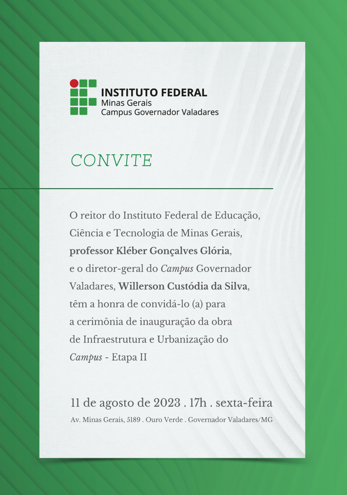 Convite_Inauguração Obras_Campus GV