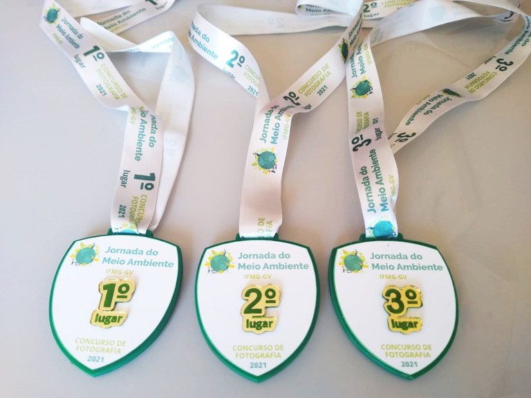 Medalhas 1º Concurso de Fotografia Ambiental