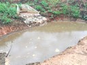 Barraginha - retenção de água na área erosada