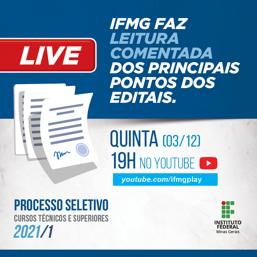 Live edital comentado - Processo Seletivo 2021-1