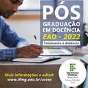 Pós-Graduação em Docência IFMG - Campus Arcos