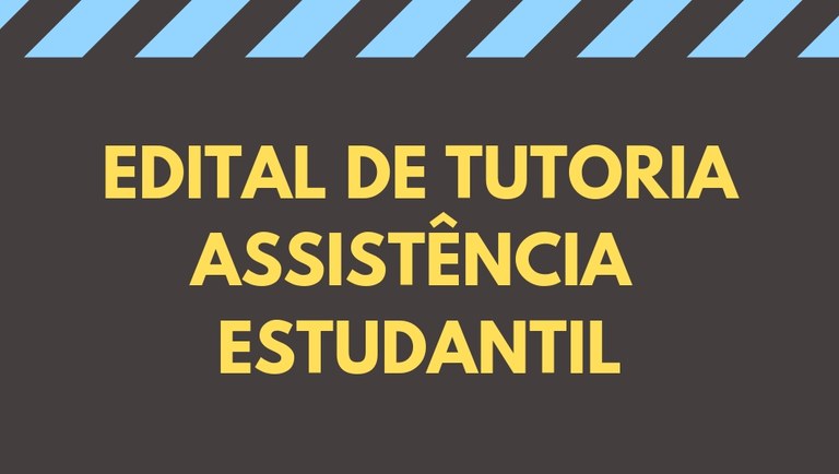 Edital Tutoria SSAE