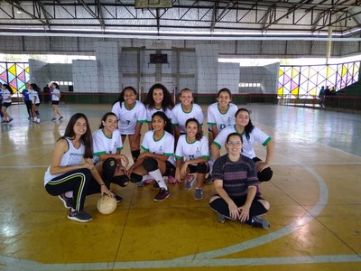 Equipe de Volei Feminino do IFMG Ouro Branco