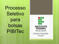 Publicação Edital 004/2018 Processo Seletivo PIBITec