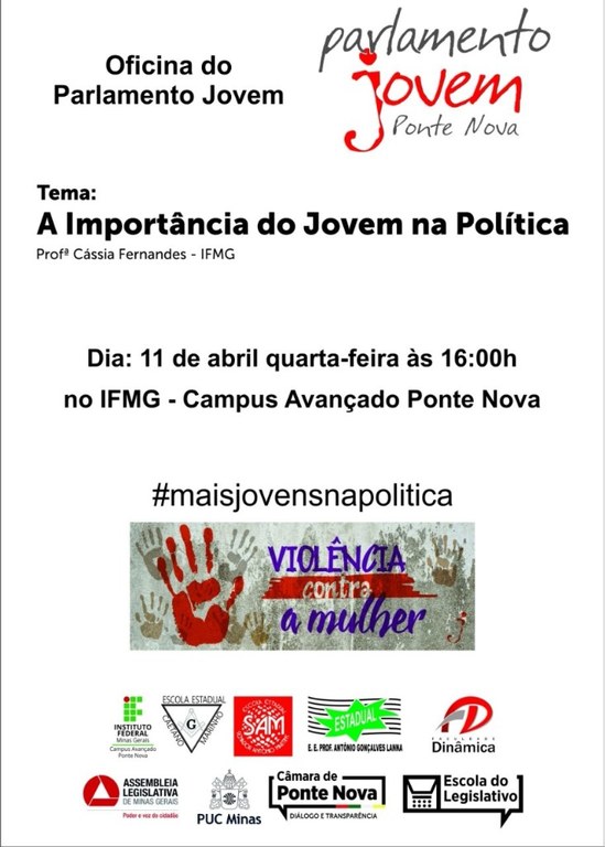 Divulgação Palestra Parlamento Jovem
