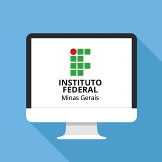 Computador com o logo do IFMG representa o Centro de Memória do Instituto