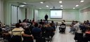 Charles Diniz, diretor do Campus Arcos,
 fala aos novos alunos no primeiro dia de aula