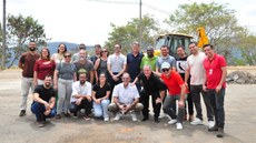 Equipe da Pró-Reitoria de Administração e Planejamento, com vereadores de João Monlevade e a secretária de Educação do Município, Alda Fernandes