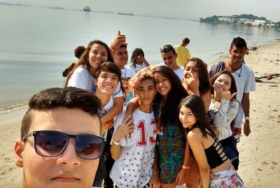 ENET - Estudantes passeando Estudantes no Encontro Nacional dos Estudantes do Ensino Técnico no Rio de Janeiro