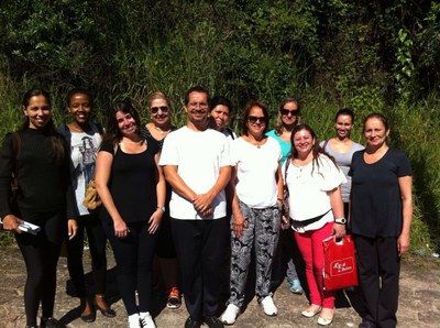 Professor e alunos do projeto Práticas corporais chinesas Professor e alunos do projeto Práticas corporais chinesas